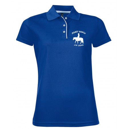 Polo polyester femme